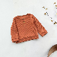  Custom Design Regular Style Ribbed Cotton Children Blouse Baby Tops