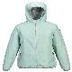  Customized Mint Green Women Clothes Durable Outdoor Windproof Jacket with Hood
