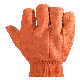  Custom Breathable Orange Hand Protection Cotton Canvas Work Industrial Labor Gloves