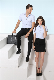  Custom Men′ S White Short Sleeve Office Wear Shirt
