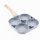 Aluminum Four Hole Egg Pan Omelette Pan Nonstick Pan