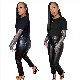  L653 Ruched Leather Pants in Black