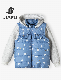 100%Polyester Fashion Waterproof Girl Padding Jacket with Detachable Hood & Detachable Sleeve