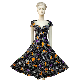  Square Neckline Dress with Short Sleeve Summer Wear Fashion Dresses