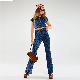 Casual Wear Flower Printing Women Fashion Pants Denim Jeans