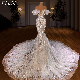  Customized Bridal Dress Pearl Wedding Dress Bride Gowns Trailing Vestido De Noiva