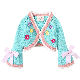  Kids Girl Embroidery Floral Short Knitted Wrap Coat Sweaters Cardiga