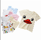  Custom Logo Wholesale Summer 100% Cotton Kids T Shirts Printed Plain Blank White Baby Boy Girls T-Shirts in Bulk