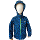  Printed Boy′ S Jacket with Zippered Hoodie and Waterproof, Windproof, Breathable