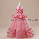  Wholesale Baby Clothes Girls Party Garment Ball Gown Dress Princess Pink Party Dress