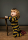  Children′s Knitted Bottom Shirt Infant and Young Children Striped Homewear Suit Boys and Girls Pullover Sweater