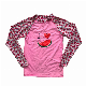  Girl′ S Lycra Rash Guard Children Watermelon Printed Swim Shirt with Raglan Long Sleeves