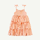  Spaghetti Tie Ruched Ruffle Tier Dress