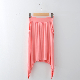  Children Pink Irregular Pleated Skirt Sport Dance Training Skirt with Soft