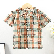  Hot Sale Summer Baby Clothes Short Sleeves Shirt Breathable Children Apparel Wholesale Kids Clothing Fashionable Breathable Plaid Shirt