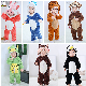  Warm Infant Pajamas Overall Jumpsuits Soft Flannel Animal Baby Romper with Hoods