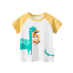  Children′s Clothing, Youth Cotton Shirt, Cartoon Printing, Round Neck, Short Sleeved, Boys and Girls, Youth Casual Shirt