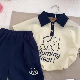  Customized 100% Cotton Comfortable Summer Casual Short Sleeve Suit for Boy