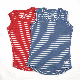  New Zealand Nz 100% Merino Wool Kid′s Striped Singlet Top