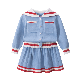  Spring Kids Girl Knitted Sweaters Cardigan Top Skirt Set