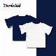  Round Neck Mandarin Sleeve Pure Simple Embroidrey Kids Wear Tshirt