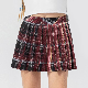  Kids Wear Tennis Skirt Fake Two Plaid Sport Pleated Skirt