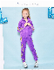  Customized Girls Full Zipper Fashion Tracksuit for Kids Clothes