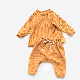 Mustard Ribbed Long Sleeve Harem Pants Baby Boy Clothes