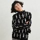  100% Pure Wool Women′s New Autumn and Winter Half Turtleneck Sweater Loose Western Style Base Sweater (CFQDWY-034)