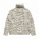  Wholesale Custom Oversized Beige Ribbed Pullover Sweater