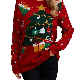 2023 Autumn Winter Women Lady Warm Knitwear Knitted Ugly Christmas Pullover Sweater