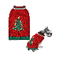 Turtle Neck Dog Sweater Christmas Tree Embroidery Knitted Dog Sweater