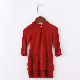  Casual Summer Children Pure Color Clothing Kids Flower Dresses