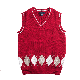  Custom Primary School Uniforms Pullover Acrylic Vest School Uniform Sweater