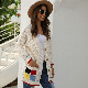 Single-Breasted Large Pocket Knitwear Jacket Fall Women Casual Cardigan Sweaters