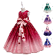 Girls Sleeveless Princess Motif A-Line Evening Dress manufacturer
