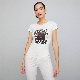  Womens Fashion Prined and Hot-Fix Round Neck T-Shirts