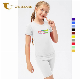  Factory Supply Kids Wear Custom Plain Skinny Sporty Suit for Girl Wholesale Nylon Spandex Sportswear Girls Sporting Outfit