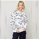  Womens Custom Fashion Zebra Puff Print Pullover Sweatshirts