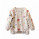  Baby Girls Kid Floral Printing Long Sleeve Warm Blouses Tops Clothes Children Autumn Winter Thick Sweater 3-7t