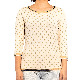  Womens Casual Polka DOT Crewneck Pullover 3/4 Sleeve Summer Knitwear