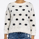  Round Neck Long Sleeve Imitation Mink Spring White Sweater Women′s Knitted Pullover