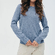  Women′s Fashion Brand New Crew Neck Pullover Sweater