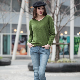  Ladies V Neck Cashmere Pullover Sweater (1500002068)