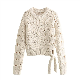  Pb&Za Women′s Clothing Wholesale Short Bow Decorated Eight-Ply Knitted Sweater