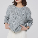  Autumn Winter 100% Cashmere Knitted Crew Neck Pullover Sweater
