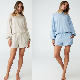  Factory China OEM Top Quality New Design Hot Selling Long Sleeve Sweater Relaxed Knitted Women Leisure Household Women Loungewear