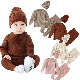  2023 Infant Toddler Baby Sweater Bubble Romper Chunky Knit Vintage Pullover Girls Boys′ Long Sleeve Oversized Baby Sweater