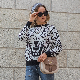  Autumn Jumper Women Knitted Pullover Sweater Jumper Girl Leopard Sweaters