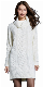  Turtleneck Long Sleeve Slim Bag Hip Heavy Sweater Dress Twist